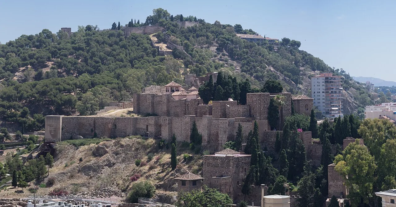 Alcazaba en centrum van Málaga